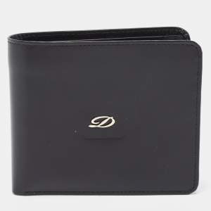 S.T. Dupont Black Leather Bifold Wallet