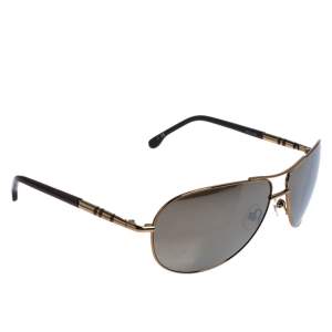 S.T Dupont Gold Tone/ Brown DP 7002 Polarized Aviator Sunglasses