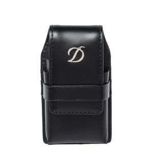 S.T. Dupont Black Leather Line D Lighter Case
