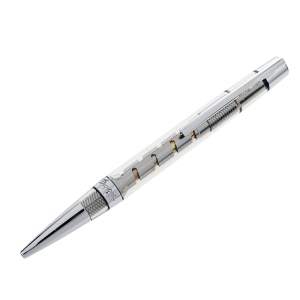 S.T. Dupont Défi Skeleton Clear Composite Gun Metal Finish Ballpoint Pen