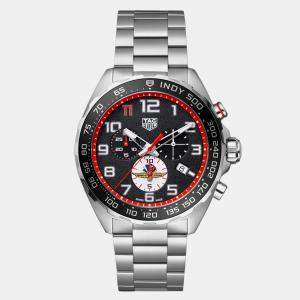 Tag Heuer Black Stainless Steel Formula 1 CAZ101AW.BA0842 Quartz Men's Wristwatch 43 mm