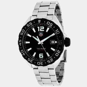 Tag Heuer Black Silver Formula 1 Automatic Men's Wristwatch 41mm