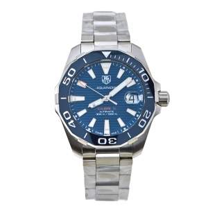Tag Heuer Blue Ceramic Stainless Steel Aquaracer WAY211C.BA0928 Men's Wristwatch 41 mm