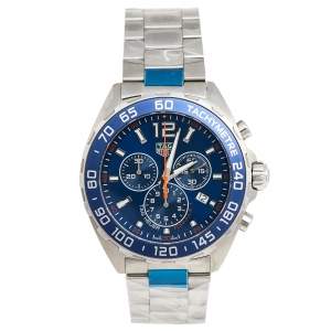 Tag Heuer Blue Stainless Steel Formula 1 CAZ1014.BA0842 Men's Wristwatch 43 mm