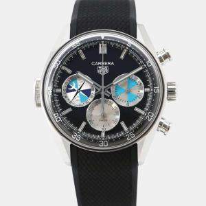 Tag Heuer Black Stainless Steel Carrera CBS2014.FT6293 Automatic Men's Wristwatch 42 mm