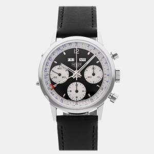 Heuer Vintage Carrera 12 Dato Triple Calendar Chronograph 36 mm Manual Winding Men's Wristwatch 36MM