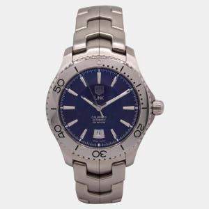Tag Heuer Brown Stainless Steel Link WJ201D Automatic Men's Wristwatch 42 mm