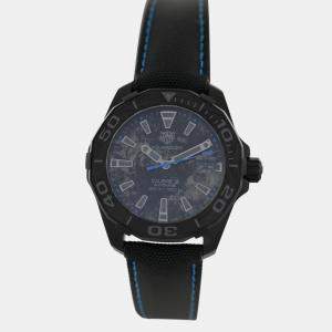 Tag Heuer Black Stainless Steel Aquaracer Calibre 5 WBD218C.FC6447 Automatic Men's Wristwatch 41mm