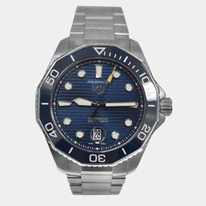 Tag Heuer Blue Stainless Steel Aquaracer Calibre 5 WBP201B.BA0632 Automatic Men's Wristwatch 43 mm