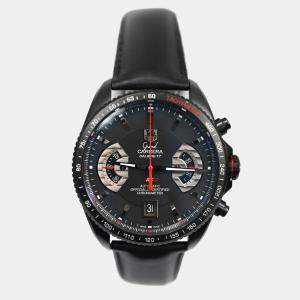 Tag Heuer Black Titanium Grand Carrera CAV518B Automatic Men's Wristwatch 43 mm