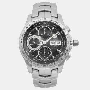 Tag Heuer Black Stainless Steel Link CJF211A.BA0594 Automatic Men's Wristwatch 42 mm