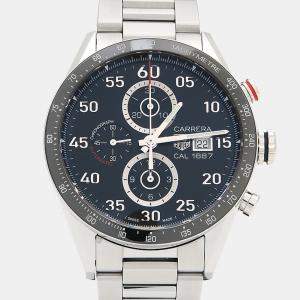 Tag Heuer Carrera CAR2A10-2 Automatic Black Stainless Steel Men's Wristwatch 43.5 mm