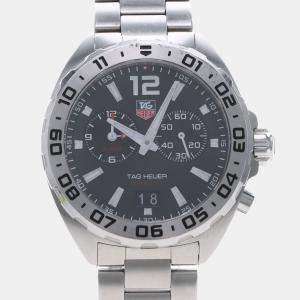 Pre Owned Tag Heuer Formula 1 WAZ111A Quartz Stainless Steel Men's Wristwatch 41 mm
