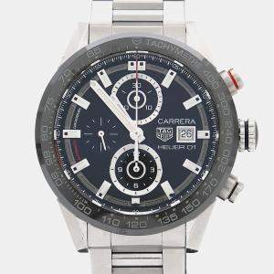 Pre Owned Tag Heuer Carrera CAR201Z Automatic Stainless Steel Men's Wristwatch 43.5 mm