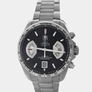 Pre Owned Tag Heuer Grand Carrera CAV511A.BA0902 Automatic Black Stainless Steel Men's Wristwatch 43 mm