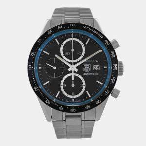 Pre Owned TAG Heuer Carrera CV201X Automatic Stainless Steel Men's Wristwatch 41 mm