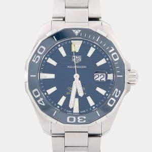 مملوكة مسبقًا TAG Heuer Aquaracer WAY201B Automatic Stainless Steel Men's Wristwatch 44.5 mm