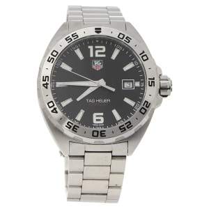 Tag Heuer Black Stainless Steel Formula 1 WAZ1112.BA0875 Quartz Men's Wristwatch 41 mm