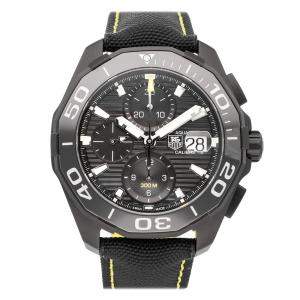 ساعة يد رجالية تاغ هيوير أكواريسر كرونوغراف كاليبر 16 CAY21تيتانيوم سوداء 43 مم 8A.FC6361 