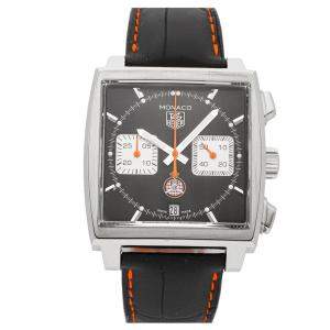Tag Heuer Black Stainless Steel Monaco Calibre 12 ACM Monaco Grand Prix Limited Edition CAW211K.FC6311 Men's Wristwatch 39 MM