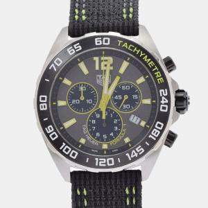 Tag Heuer Grey Stainless Steel Formula 1 CAZ101AG.FC8304 Quartz Men's Wristwatch 43 mm