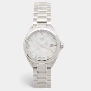 Tag Heuer Mother Of Pearl Diamond Stainless Steel Formula 1 WBJ1319.BA0666 Women's Wristwatch 35 mm