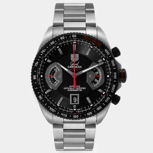 Tag Heuer Black Stainless Steel Carrera CAV511C Automatic Men's Wristwatch 43 mm
