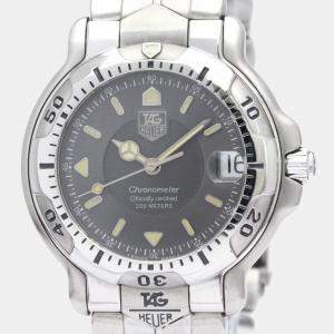 Tag Heuer Grey Stainless Steel 6000 WH5212 Men's Wristwatch 34 mm
