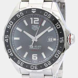 Tag Heuer Black Stainless Steel Formula 1 Calibre 5 WAZ2011 Men's Wristwatch 43 mm