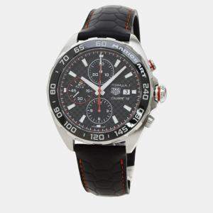 Tag Heuer Black Stainless Steel Formula 1 CAZ201E.FC6517 Men's Wristwatch 44 mm