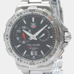 Tag Heuer Black Stainless Steel Formula 1 WAH111C Quartz Men's Wristwatch 41 mm