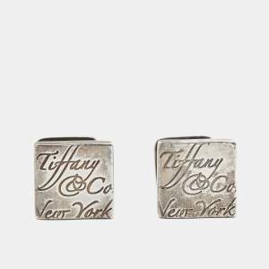 Tiffany & Co. Notes Sterling Silver Square Cufflinks