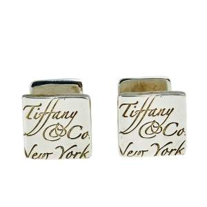 Tiffany & Co. Notes Sterling Silver Square Cufflinks
