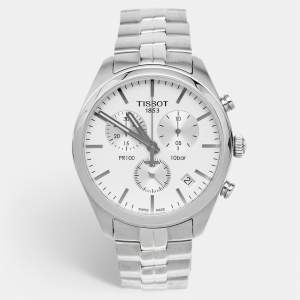 Tissot Silver Stainless Steel T-Sport PR100 T101.417.11.031.00 Men's Wristwatch 41 mm