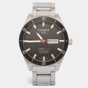 Tissot Black Two-Tone Stainless Steel PRS516 T044.430.21.051.00 Men's Wristwatch 42 mm