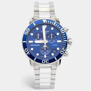 Tissot Blue Stainless Steel Seastar 1000 T120.417.11.041.00 Men's Wristwatch 45.50 mm