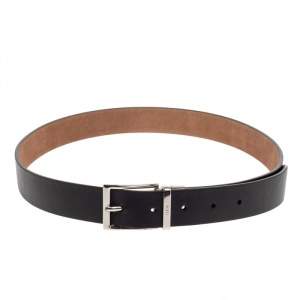 Tod's Black Leather Buckle Belt 90 CM