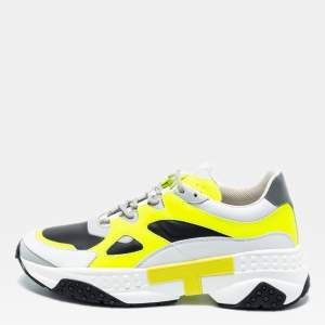 Tod's Multicolor Leather And Mesh Lace Up Sneakers Size 42