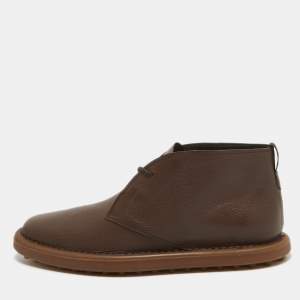 Tod's Dark Brown Leather Chukka Boots Size 45.5