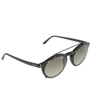 Tod's Black TO 180 Aviator Gradient Sunglasses