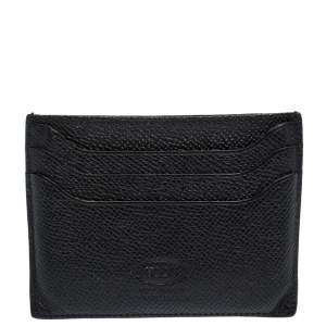 Tod's Black Leather Pocket Card Holder