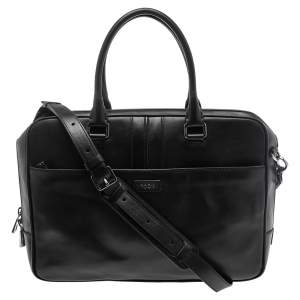 Tod's Black Leather Briefcase 