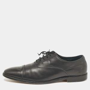 Tod's Black Leather Lace Up Oxfords Size 45