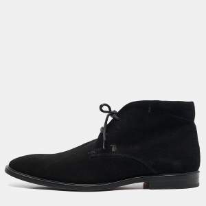 Tod's Black Suede Desert Boots Size 40