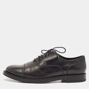 Tod's Black Leather Lace Up Derby Size 44