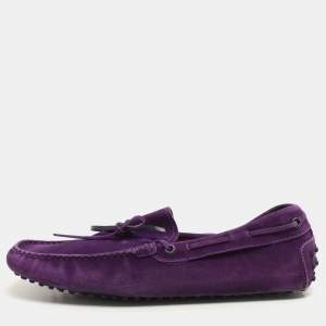 Tod's Purple Suede Loafers Size 42.5