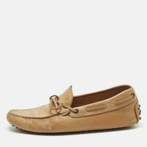 Pre Owned Tod's Gommino Size 41 Brown Leather Loafers