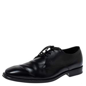 Tod's Black Leather Lace Up Oxfords Size 42