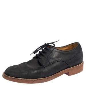 Tod's Navy Blue Suede Lace Up Derby Size 41