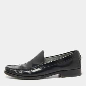 Tod's Black Leather Slip On Loafers Size 42.5